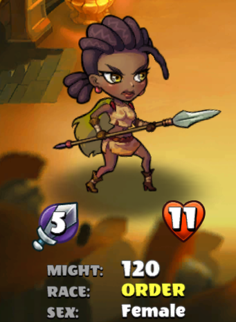 Wild Huntress Amazon card art in CuntWars
