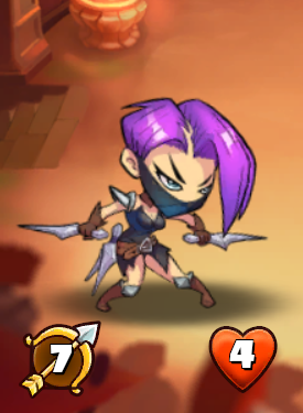 Kunoichi ninja card art in CuntWars